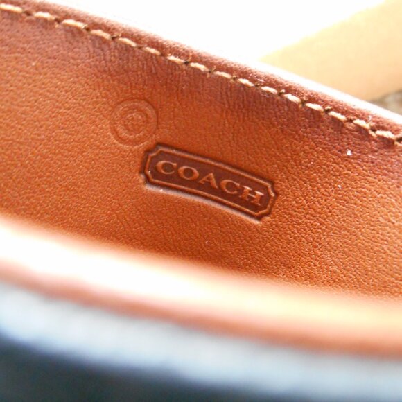 Vintage Large Eyeglasses Case NIB in Black & British Tan, 7220 - Picture 6 of 10